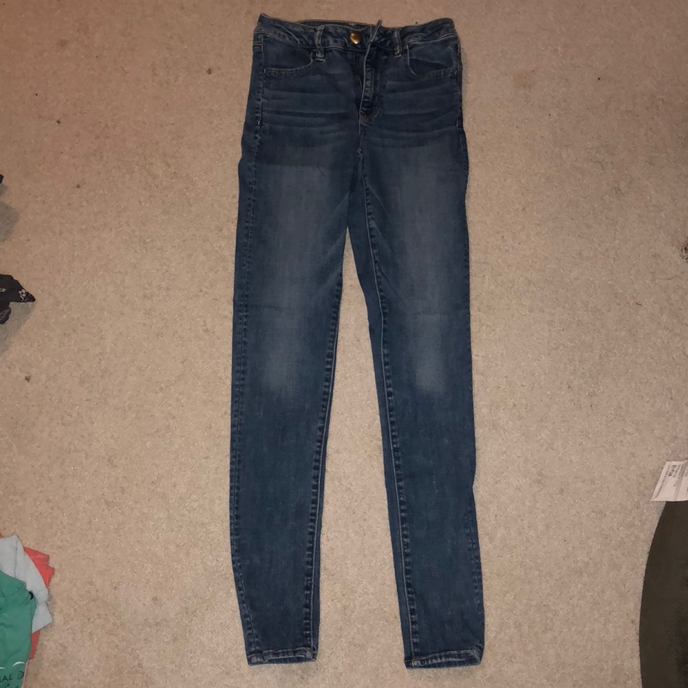 high waisted american eagle jeans
